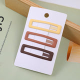 Clip BB quadrata opaca 3 pz