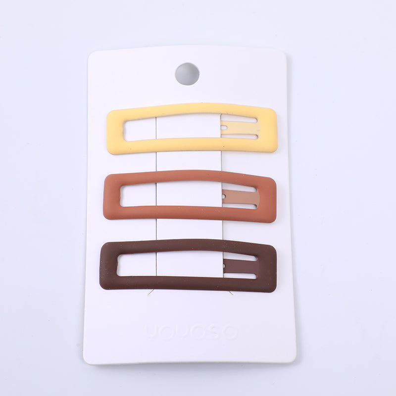 Clip BB quadrata opaca 3 pz