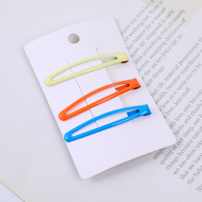 Fermaglio per capelli a pisello colorato Expoxy 3pz