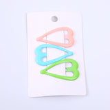 Fermaglio per capelli a cuore colorato Expoxy 3pz