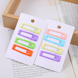 Fermaglio per capelli quadrato colorato Expoxy 4pz