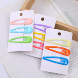 Expoxy colorato grande goccia d'acqua clip per capelli 3 pz