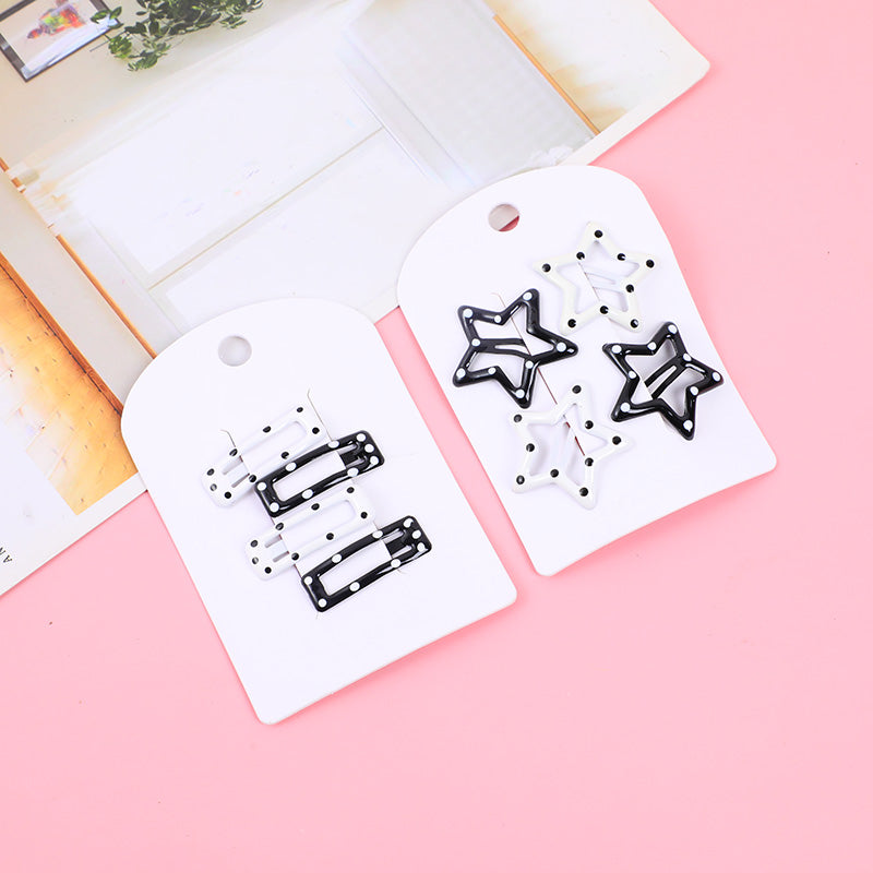 Clip BB per bambini con puntini-4 pz