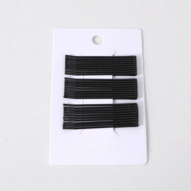 Spilla per capelli piatta a una riga con scheda posteriore-28pz