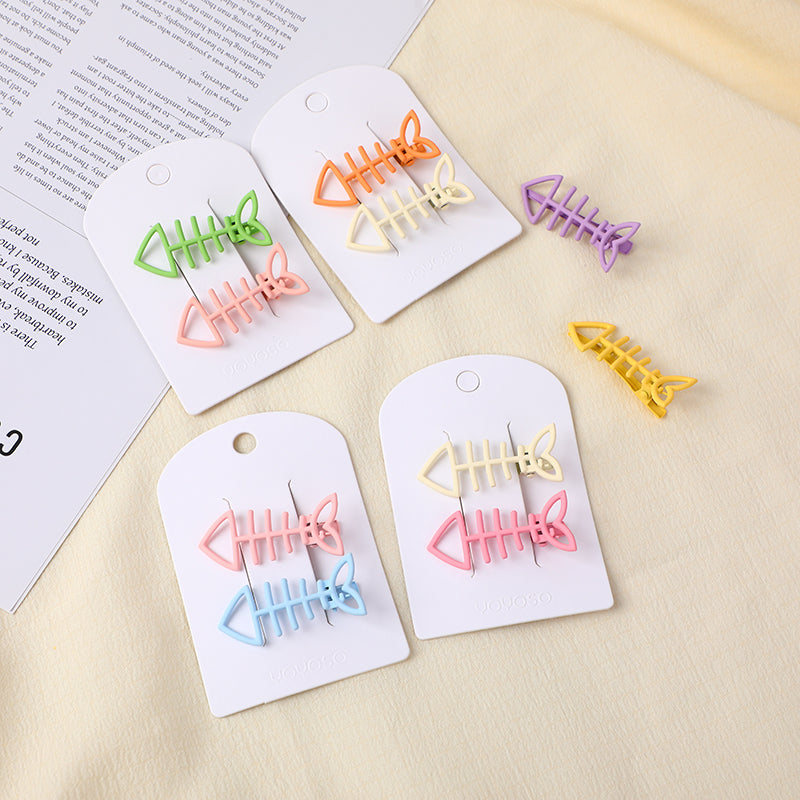 Fermaglio per capelli in lega a forma di spina di pesce