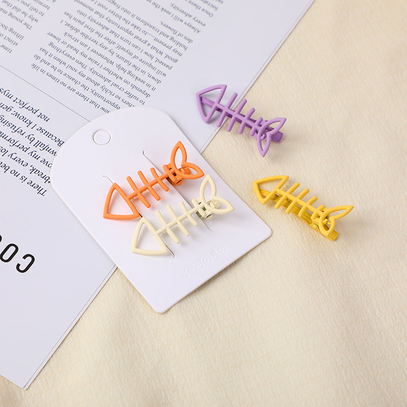 Fermaglio per capelli in lega a forma di spina di pesce