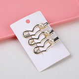 Fermaglio per capelli in lega con cuore di perle