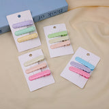 Fermaglio per capelli bruco rosa colorato epossidico-3 pezzi