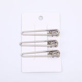 Fermaglio per capelli lisci a forma di goccia d'acqua in argento - 3 pezzi