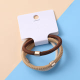 Elastici per capelli color caffè