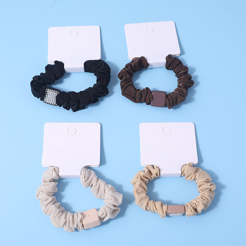 Elastici per capelli con diline a forma di blocco quadrato