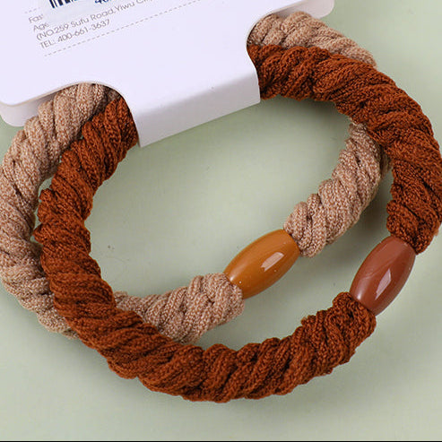 Elastico in twill colore caffè 2pz