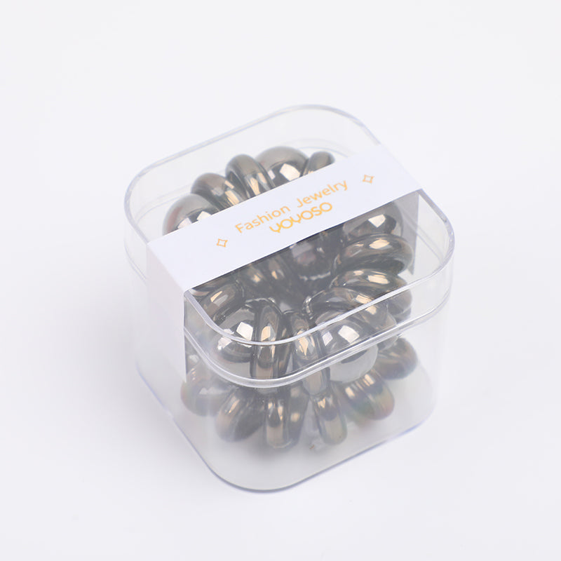 Anello per telefono con perline in scatola - 2 pezzi