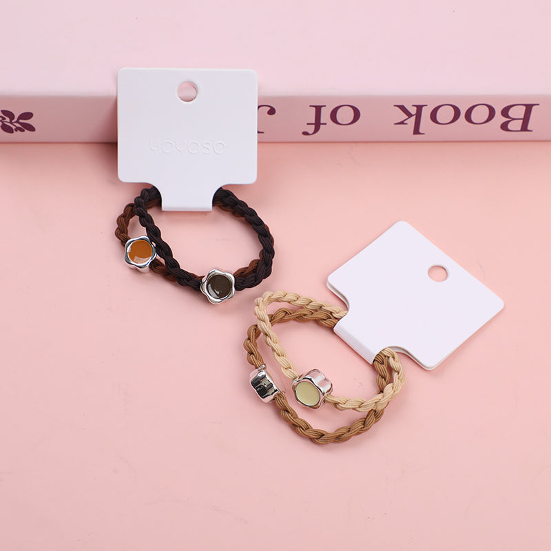 Fascia in pelle a forma di cuore - 2 pezzi