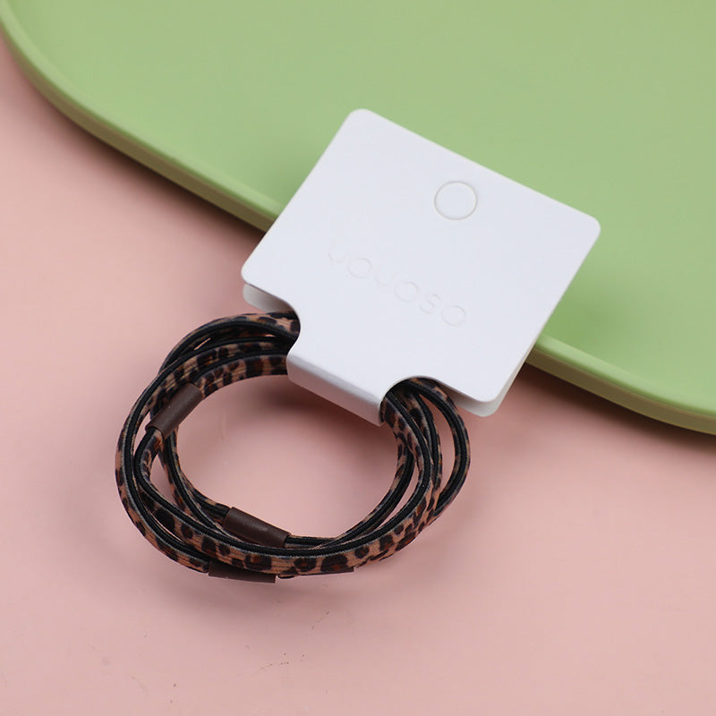 Elastici in pelle normale leopardata