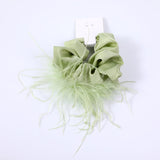 Elegante elastico per capelli verde