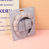 Set combinato Cerchietti per capelli e fascia da polso a forma di nuvola - grigio