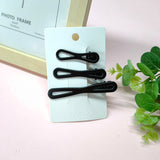 Fermaglio per capelli bowtie nero 3 pz