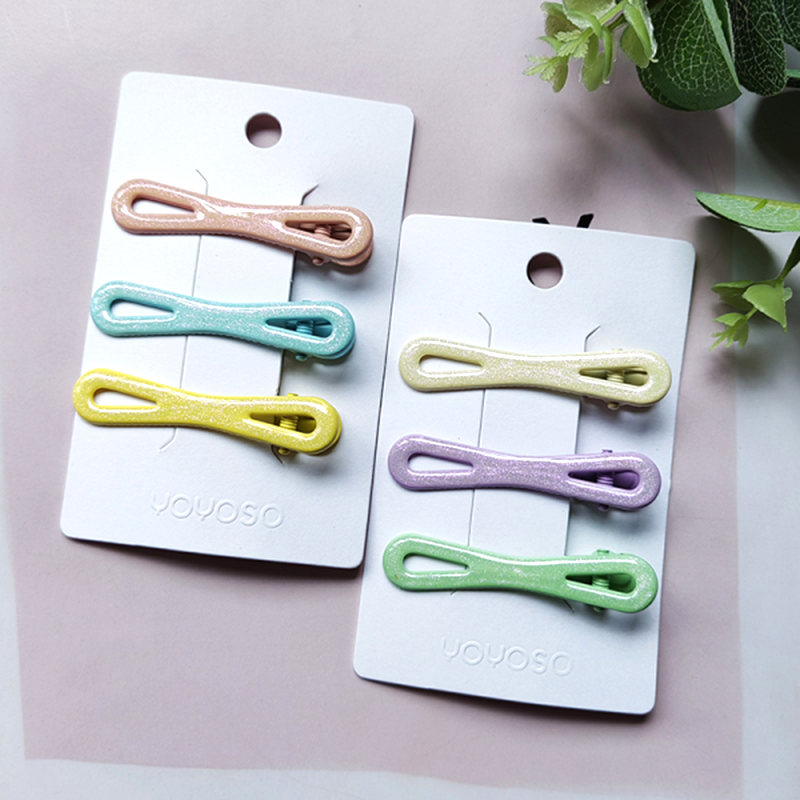 Fermaglio a becco d'anatra con fiocco glitterato da 6 cm