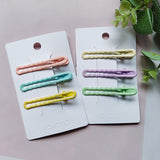 Clip a becco d'anatra ondulata glitterata da 6 cm