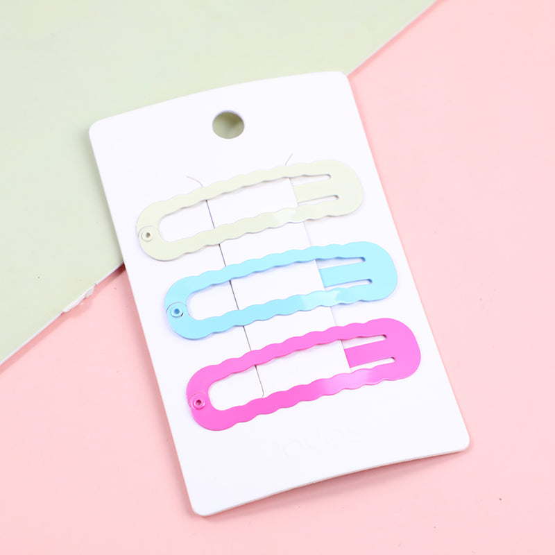 Fermaglio per Capelli in Lega, Ovale Cavo-3 pezzi