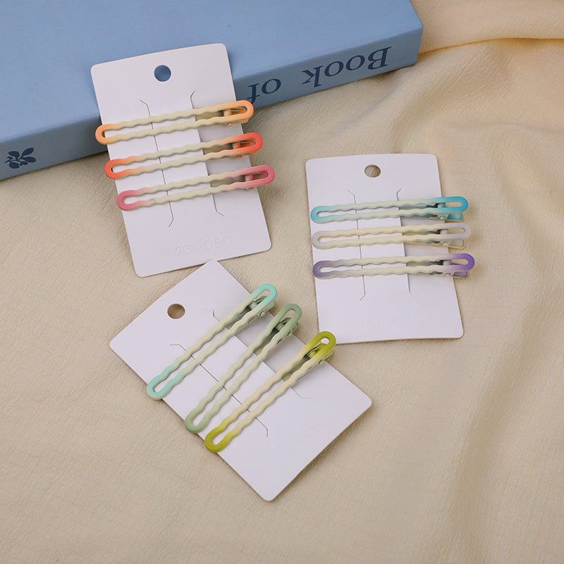 Grande Fermaglio per Capelli Opaco Ondulato