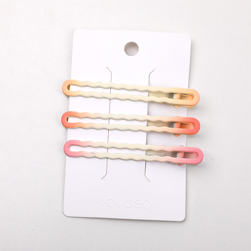 Grande Fermaglio per Capelli Opaco Ondulato