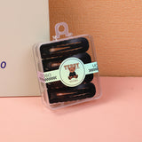 Serie TEDDY ISLAND: Set di 8 Fermagli BB Opachi, Ondulati e Ovali