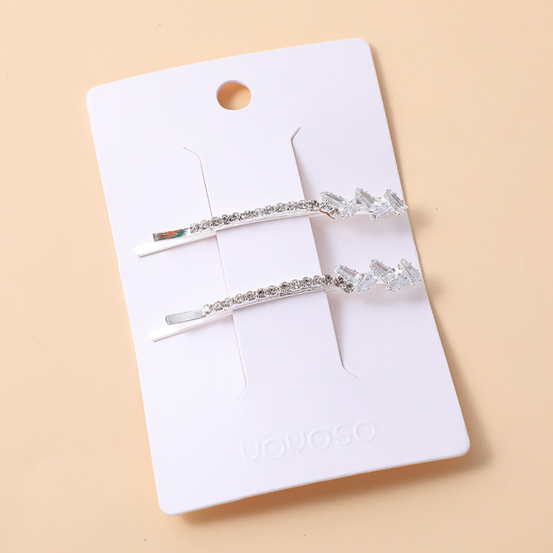 Delicato fermaglio per capelli con zircone facile da abbinare-10