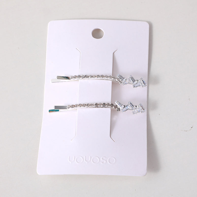 Delicato fermaglio per capelli con zircone facile da abbinare-10