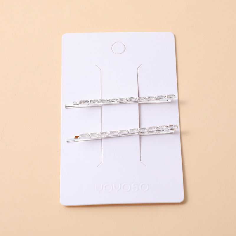 Delicato fermaglio per capelli con zircone facile da abbinare-14