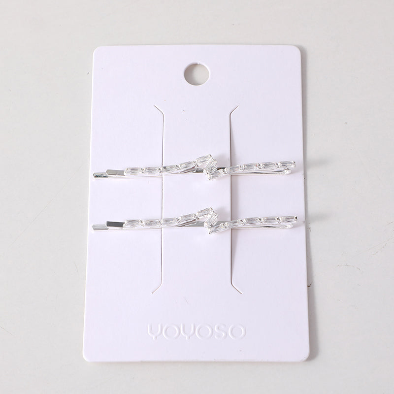 Delicato fermaglio per capelli con zircone facile da abbinare-18