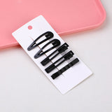 Set combinato fermagli per capelli neri da 8 pezzi-002