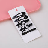 Set combinato fermagli per capelli neri da 8 pezzi-004