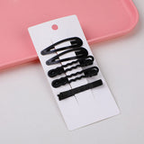 Set combinato fermagli per capelli neri da 8 pezzi-008