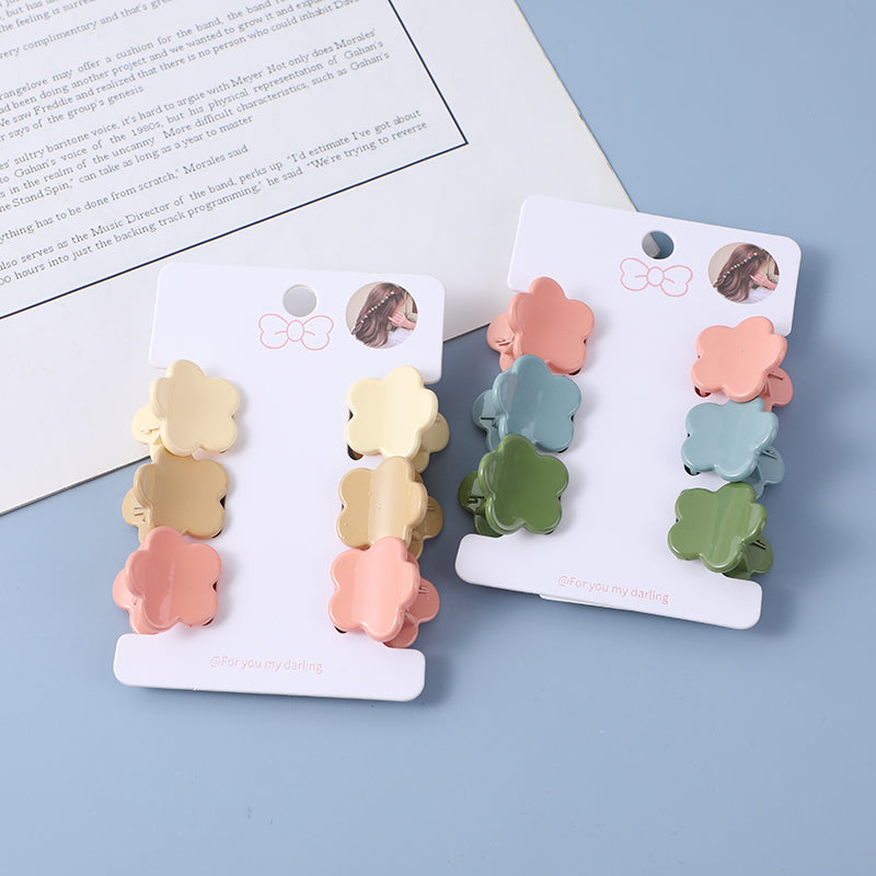 Carino fiore capelli artiglio Pinzette-6pz