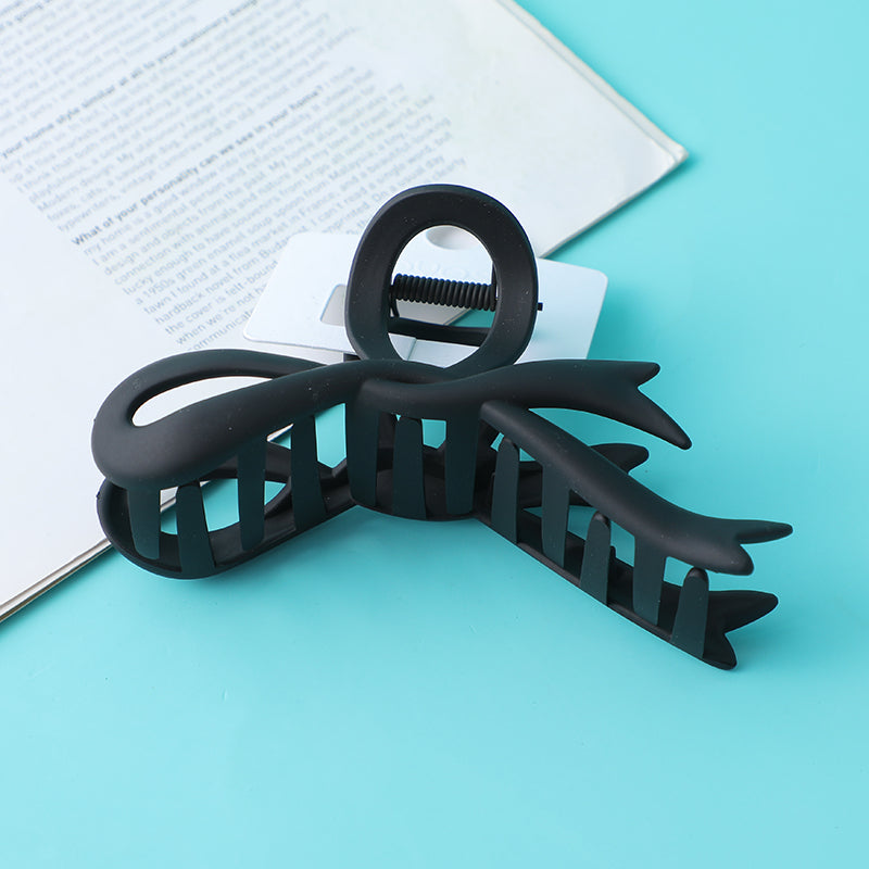 Pinza per Capelli in Acrilico Opaco a Fiocco