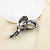 Pinza per Capelli in Acrilico a Forma di Cuore - 11 cm