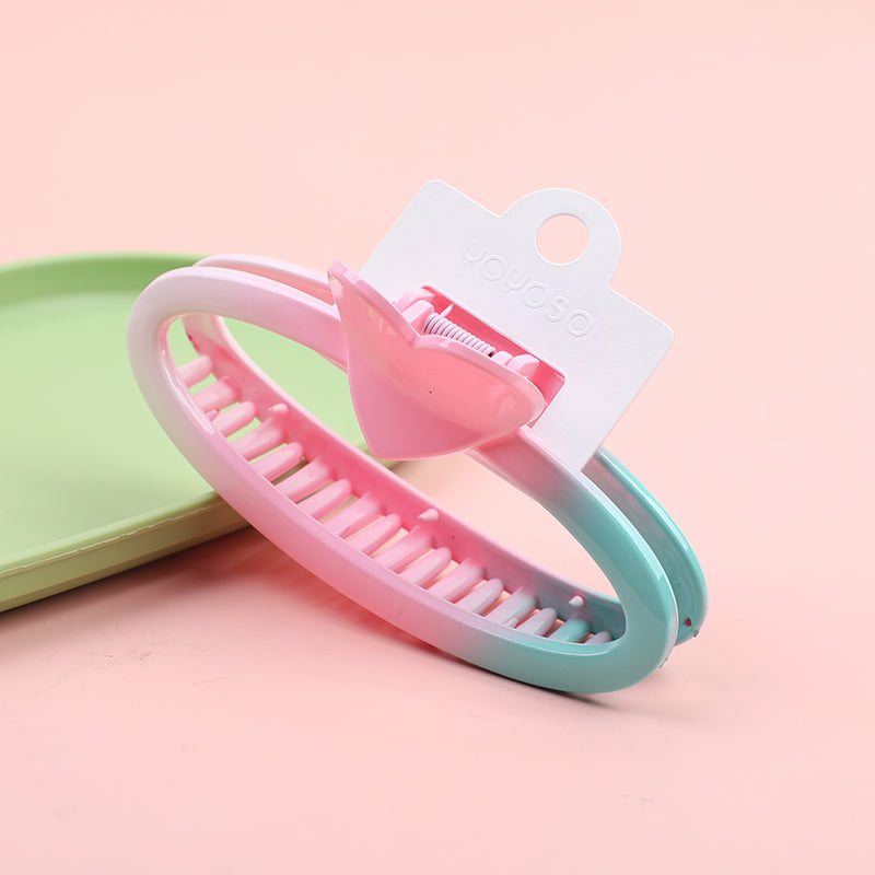 Pinza per Capelli Acrilica a Cerchio Sfumato