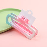 Pinza per Capelli Ovale in Acrilico Sfumato