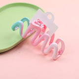 Pinza per Capelli Acrilica a Onda Sfumata