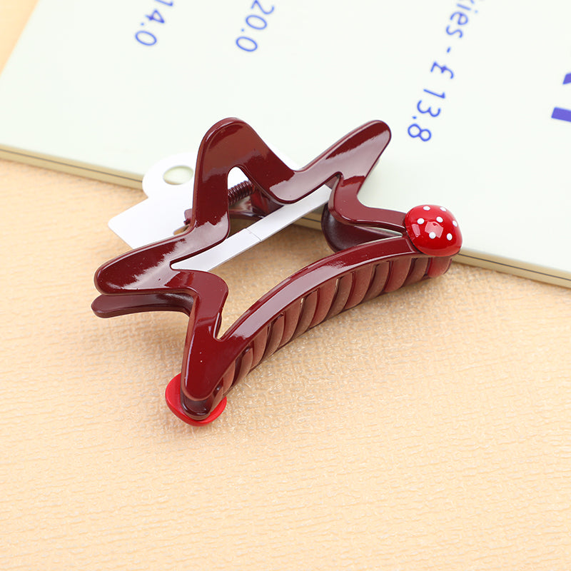 Pinzette a forma di artiglio in acrilico a forma di stella a cinque punte