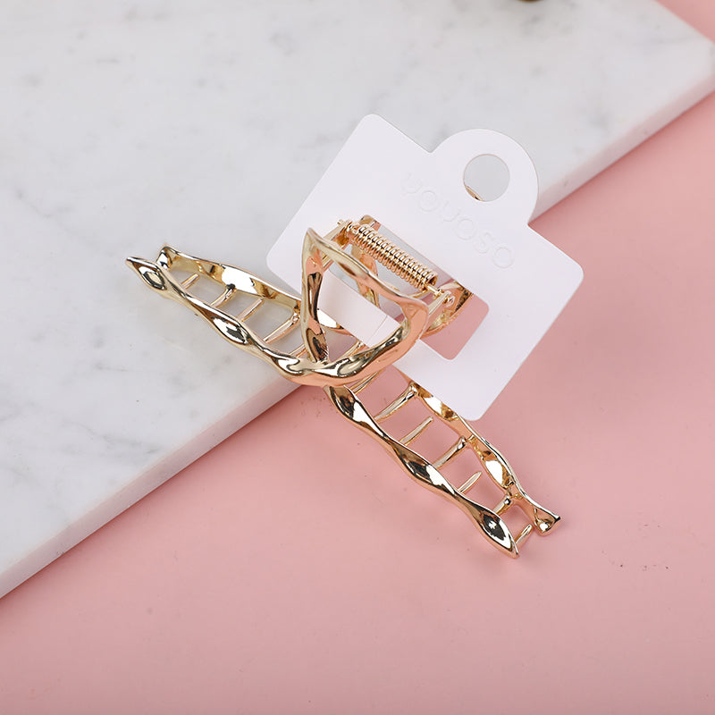 Pinza per Capelli in Lega a Torsione Incrociata