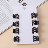 Fermaglio per capelli nero-8 pz