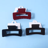 Fermaglio quadrato per capelli in floccato