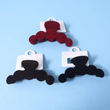 Fermaglio per capelli rotondo in floccato