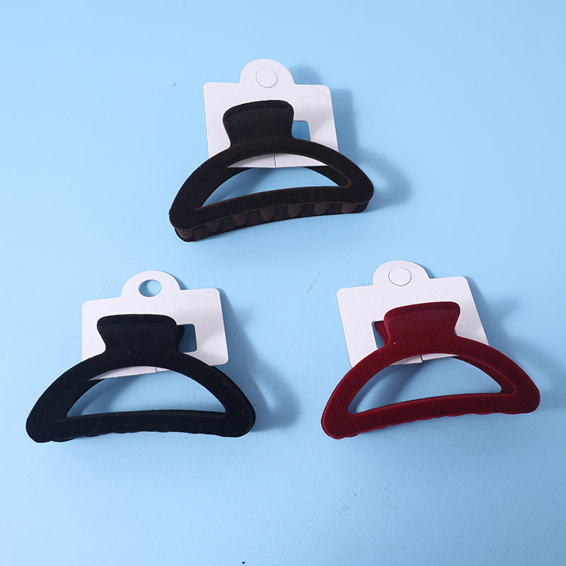 Fermaglio per capelli con floccaggio a semicerchio