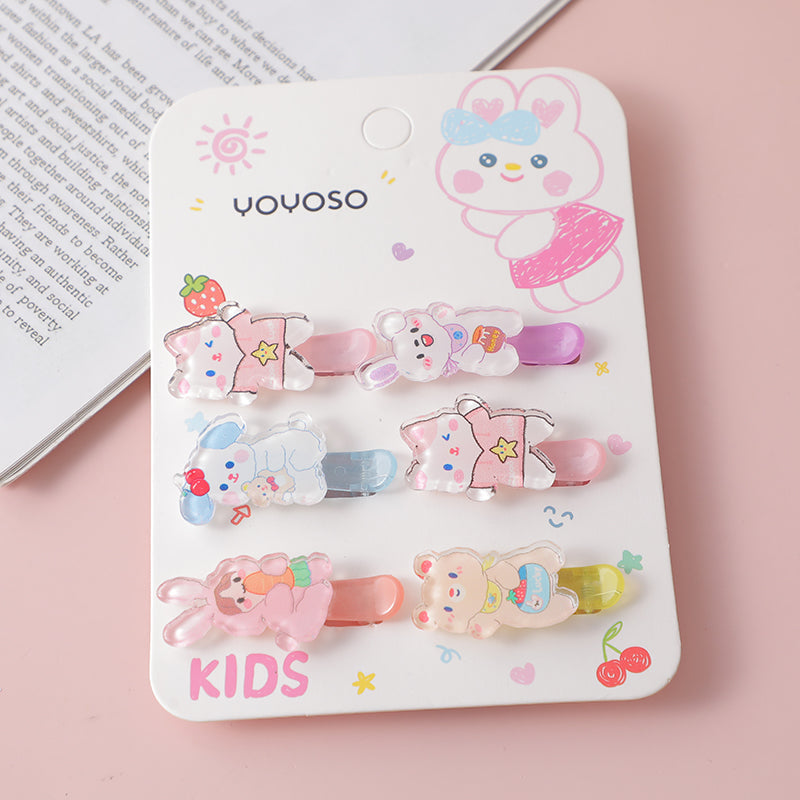 Simpatico e divertente fermaglio per capelli con combinazione di cartoni animati -1