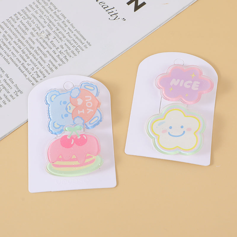 Fermaglio per capelli a forma di nuvola in coppia