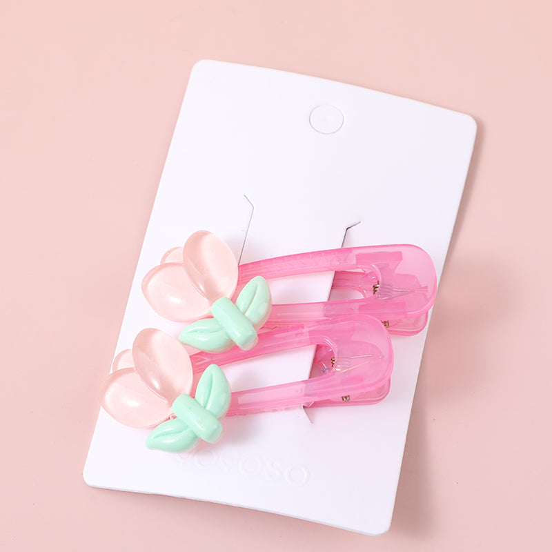 Tulipano un paio di fermagli per capelli